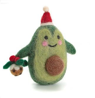 Felt Decoration - Christmas Avocado